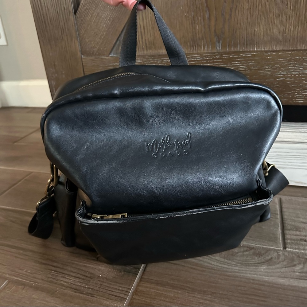 Milkmaid Goods | Black Diaperbag